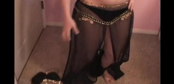  Topless Belly Dancer teen Kitty teasing